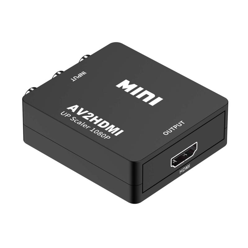 乐天商城 - PINHEN AV To HDMI 変換器 HDMI 3色端子(赤 白 黄) 変換コンバーター ビデオ/テレビ/SWITCH用/PS3/PS4/BDプレーヤー用 1080P/720P切り替え 変換コンバーター