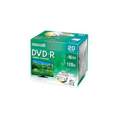 maxell Ͽ DVD-R ɸ120ʬ 16® CPRM ץ󥿥֥ۥ磻 20ѥå DRD120WPE.20S