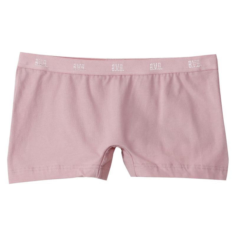 乐天商城 - B.V.D.(ビー・ブイ・ディ) ボクサーショーツBVD コットンフィール COTTONFEEL 綿混 1分丈ショーツレディース