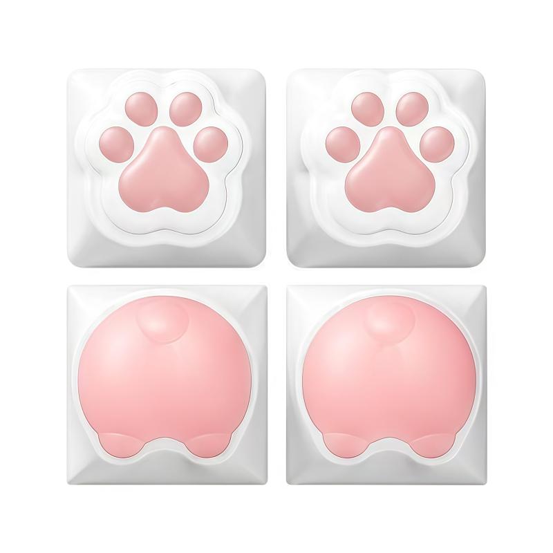 肉球 お尻 キーキャップ キーボード用 かわいい メカニカル ゲーミング キー 交換 カスタマイズ シリコン ねこ キートップ emuland-store-10258305 emuland パッケージ画像
