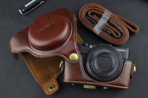 乐天商城 - カメラケース Cyber-shot RX100 M2 M3 M4 M5 カメラバック 一眼レフ DCS-RX100シリーズ 対応 PUレザーケース ショルダーベルト付き ボッチ Kanagali