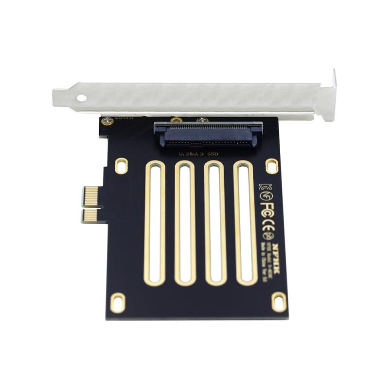 Cablecc PCI-E 3.0 x4 レーン to U.2 U2 キット SFF-8639 ホスト アダプター Intel マザーボード &amp; 750 NVMe PCIe SSD 用 ブラック