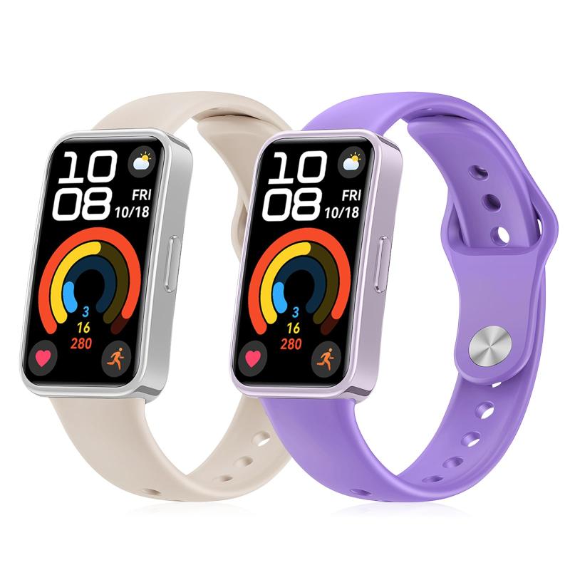  バンド  Huawei Band 10/9/8 対応 シリコンスポーツバンド おしゃれ 柔らかい 防汗 男女兼用 交換ベルト Huawei Band 10/9/8 用