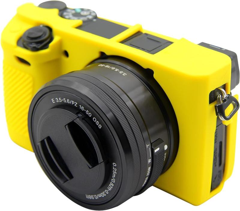 VECASDEN カメラ用シンプルケース ソニー A6100 A6300 A6400 ILCE-6100 ILCE-6300 ILCE-6400 デジタル カメラの傷の抵抗力がある柔らかいシリコーンの箱の保護カバー