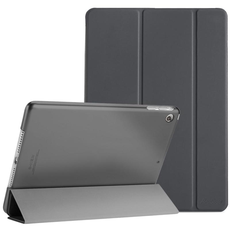 ProCase iPad Mini 1 2 3 ケース(旧型) 7.9インチ ケース オートスリープ/ウェイク機能 三つ折りスタンド スマート 超スリム フォリオ保護ケース 半透明フロスト バックカバー 対応機種： Apple iPad Mi