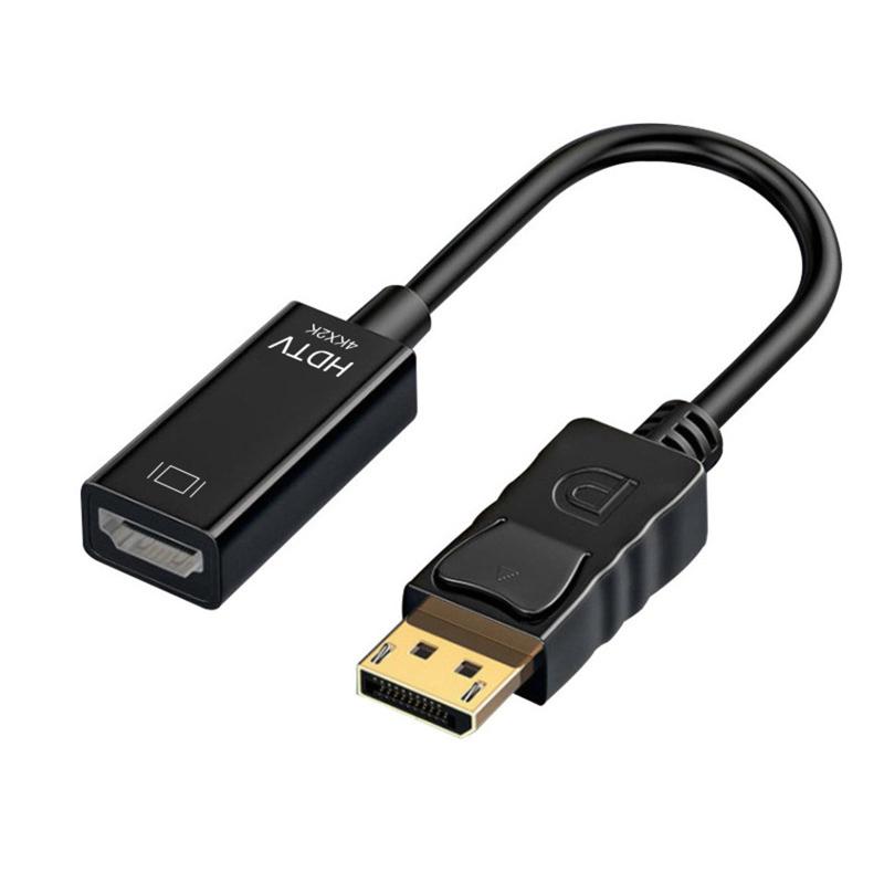 DisplayPort to HDMI 変換アダプター Displayport HDMI 変換ケーブル 逆方向に非対応 金メッキ 最大4K＠30Hz 音声対応 ブラック【製品内容】DP-HDMI 変換アダプター。ケーブル長：1.8メートル。【4K超高解像度】高解像度と高速伝送、最大4K@30Hzの超高解像度をサポートします。【プラグアンドプレイ】このDPアダプターは開封後すぐに使用可能で、ドライバーインストールが不要です。ミラーリングと拡張表示の両モードに対応し、会議での画面共有プレゼンテーションや安定した長距離伝送に最適です。【注意】HDMIからDPへの変換伝送には非対応。DPからHDMIへの一方向伝送のみ対応。​​【広範な互換性】DPオス端子はノートパソコン、グラフィックカード、デスクトップパソコンに対応。HDMIメス端子はHDTV、モニター、プロジェクターに対応。​​