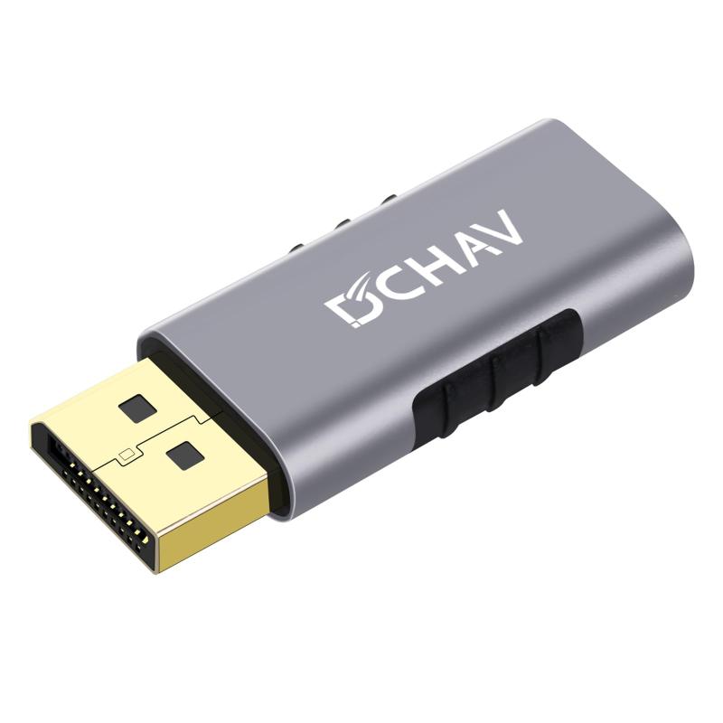 DCHAV DisplayPort to HDMI 変換アダプタ 4K 60Hz 単方向 コンバーター コネクタ DisplayPort DP（オス）-HDMI（メス）アダプター コンバーター デスクトップ、ノートパソコン、モニター、テレビプロジェクターに対応