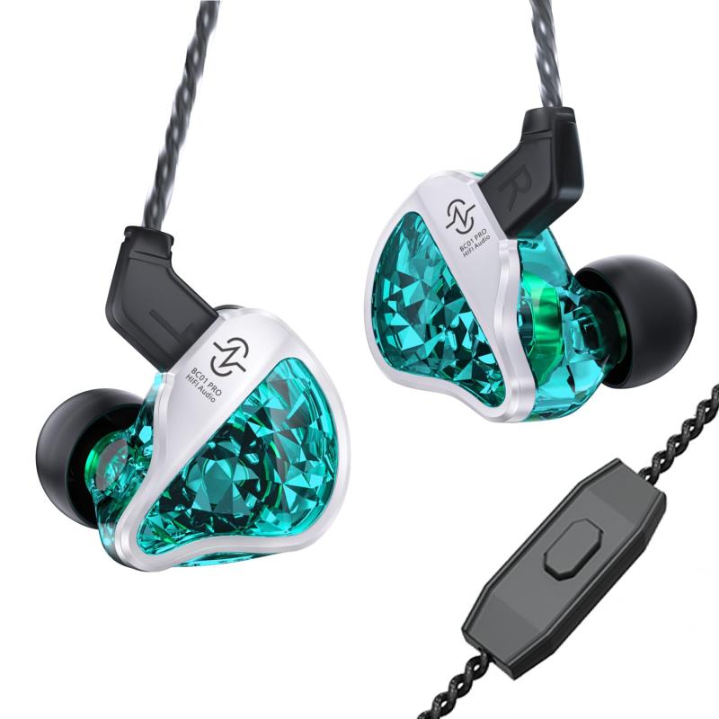 Yinyoo CCZ BC01 PRO HARMONY イヤモニ カナル型 有線イヤホン 1BA+1DD イヤホン 有線 低音強化 ノイズキャンセリング 3.5mmプラグ りケーブル可能 iPhone/Android 適用 ゲーム ゲーミング 在宅勤務/ emuland-store-10307082 emuland パッケージ画像