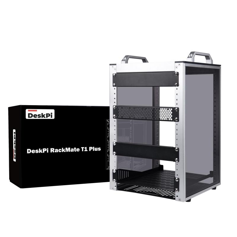 GeeekPi 8U サーバーラックキャビネット DeskPi RackMate T1 Plus 10インチ ネットワークラック サーバー ネットワーク A/V機器用 深さ10.23インチ/260mm