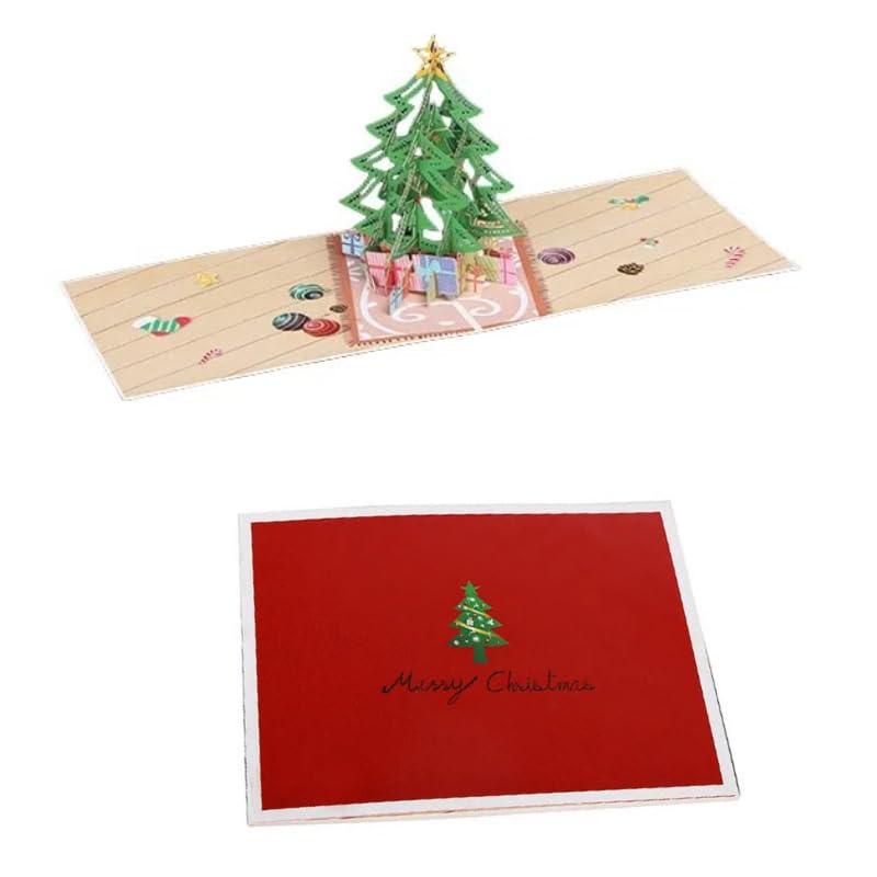 【2025年クリスマスのNEWスタイル】クリスマス カード メッセージカード 封筒付き 3D 立体 可愛い クリスマスツリー 部屋 展開できる ポップアップカード おしゃれ お祝いカード【クリスマスに大活躍】このクリスマス家の立体カードは4色刷りで、目を引きます。カードの中にはサンタクロース、クリスマスツリー、エルク、家、雪だるまなどの図案が入っています。可愛くてリアルです。「Merry Christmas」というメッセージがあり、クリスマスらしい雰囲気です【面白い3D立体デザイン】カード用レーザーで輪郭を彫り、他の平面的なカードに比べて、3Dの立体的なグラフィックは表現力があり、もらった相手は必ず喜びますでしょう。テーブルの上に置いてハロウィンの飾りにもなるなど、斬新で心がこもっています【カードの祝福】お祝いのカードの中に字を書くことができる空白の小さいカードがあって、十分な空間があなたの祝福あるいは招待を書くことができて、書くのに十分な耐久性と流暢さ。受取人にとってカードをより思い出深いものにし、クリスマスにはとても心のこもった贈り物です【封筒付き】クリスマス カードと封筒はワンセットになっていて、一緒に使いやすいですよ。ハンドメイドの温もりが伝わる飛び出すクリスマスカード。手作り感のある温もりが感じられ、メッセージを 読んだあとも飾って楽しむことができます。お子様や家族、友達や大切な人にメッセージを添えて、心温まるクリスマスカードを届けてください【商品情報】このクリスマスの家立体カードセットには、15*20cmのカードが1枚、16*21cmの封筒が1枚ます