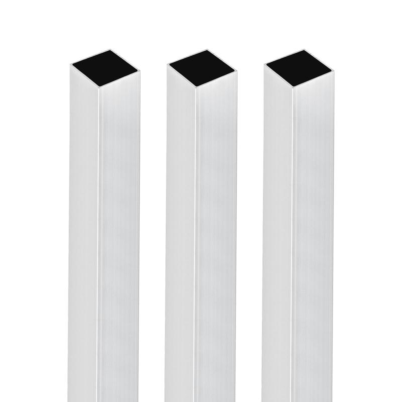 DTGN 25mmx25mmx1.2mmx200mm（幅 x 壁厚 x 長さ）の角パイプ - 3個セット - 産業用住宅建設用 - 6063アルミニウム角パイプ[アルミニウム角パイプ]: シルバーの角パイプが3個入っており、外寸は25 x 25mm / 0.98 x 0.98インチ、壁厚は1.2mm / 0.05インチ、全長は200mm / 7.87インチです。[頑丈で耐久性がある]: 6063アルミニウム材料で作られており、耐久性があり、腐食に強く、錆びにくく、高い耐久性を備えています。[特徴]: アルミニウム角パイプの内部はシームレスで滑らかです。必要な長さに合わせて加工することができ、適切な機器で溶接することもできます。[良い選択]: これらの角パイプは住宅建設、産業、船舶、日常使用に適しています。DIY手作り、ボート建造、ガーデニング製品、ショップフィッティング、フレーム、クラフトなどに適しています。[注意]: 購入前に詳細なサイズを確認してください
