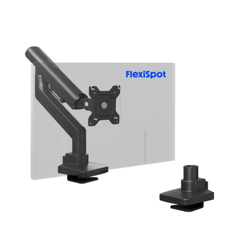 FLEXISPOT モニターアーム MA6 17-35インチ（湾曲最大39）耐荷重3-12kg 上部固定クランプ式 グロメット式 VESA規格対応 ケーブル工具収納 賃貸安心 デスク周り整理 在宅ワーク オフィス用