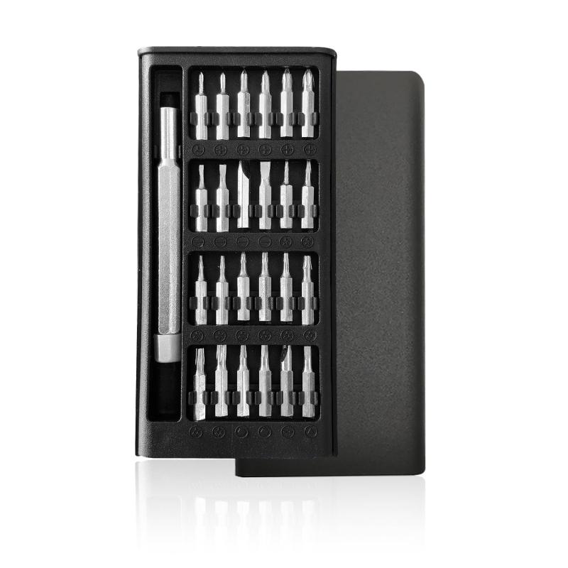 BOROLA 25-in-1 정밀 마그넷 드라이버 세트 프로용 수리 툴 킷 S2 합금강 비트 첨부 스마트폰·PC·노트북·시계·안경·전자 기기 대응