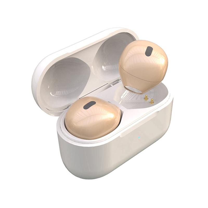SZHTFX ステルス イヤホン 肌色 完全ワイヤレス イヤホン 左右分離型 自動ペアリング IPX5防水 Bluetooth 5.1 超軽量3g マイク内蔵 技適認証済 (肌色-X6)…