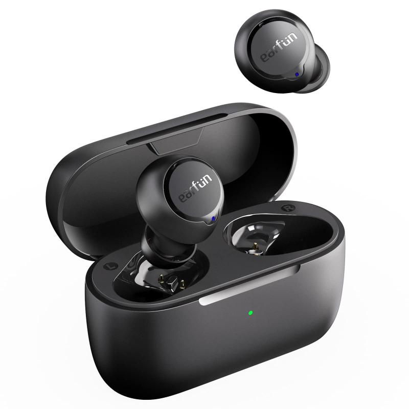 EarFun Free 2S Bluetooth 5.2ワイヤレスイヤホン Qualcomm QCC3040チップセット搭載aptX 重低音/ 4-mic &amp; cVc 8.0通話時ノイズキャンセリング/ TrueWirel