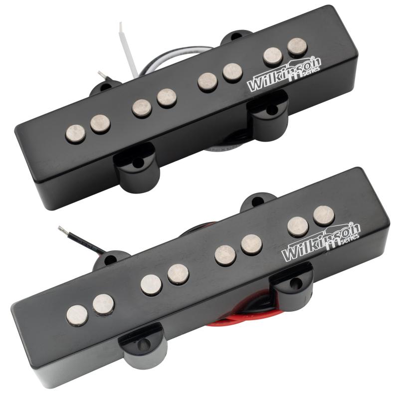 Wilkinson Mシリーズ WOJB Variable Gauss アルニコ5 ジャズベースピックアップ 4弦JB エレキベース用、ブラック