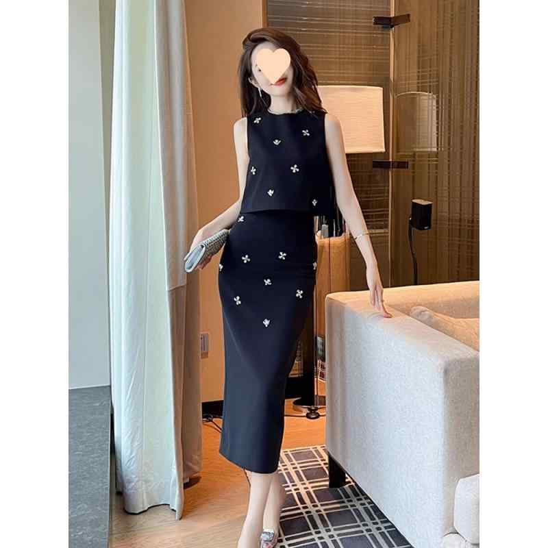 ・カテゴリ: スカートセット・スタイル: 気質通勤・主な素材: 30%以下・セットスタイル: ドレスセット・対象性別: 女性・袖丈: 無袖