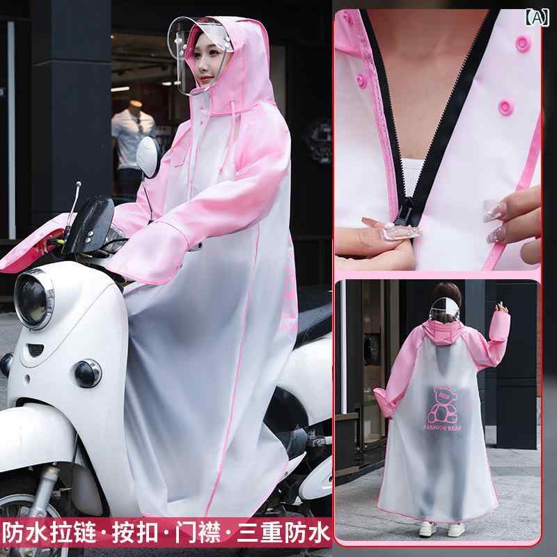 高校生 用 スクール 用 レインコート、 長めの 防 雨 透明 メンズサイクリングポンチョ
