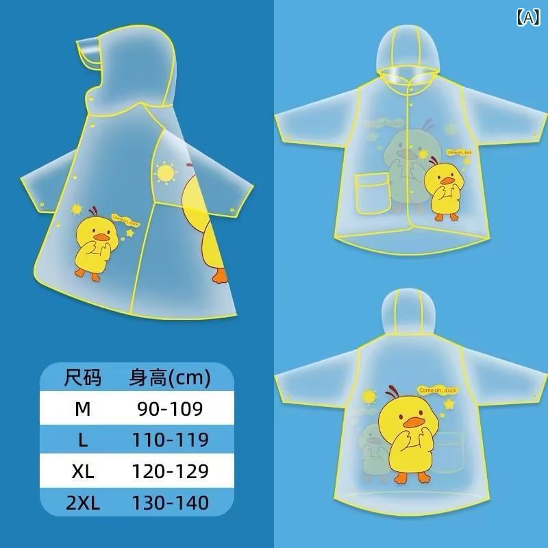 スタイル: 子供用レインコート,漫画商品番号: 漫画の子供用レインコート輸入するかどうか: いいえブランド: その他雨具の使用: 子供用レインコートそれは一度限りですか？: いいえレインコートの厚さ: 通常の生地の厚さ: その他レインコート生地: EVA防水接着層: いいえ適用対象: 子どもたち適用人数: 1人梱包方法: 袋詰め供給源が特許取得されているかどうか: いいえ製品バーコード: その他ロゴを印刷する: いいえ処理のカスタマイズ: いいえ総重量: その他梱包体積: その他原産地（国内）: 浙江省色: 小さな黄色いアヒル,宇宙飛行士,小さなヒグマ,ピンクのウサギ,ユニコーン,小さな恐竜サイズ: M 90-109,L 110-119,XL 120-129,XXL 130-140国境を越えた輸出に独占的に供給されるかどうか: いいえコピーライト: いいえ製品カテゴリー: ポンチョ