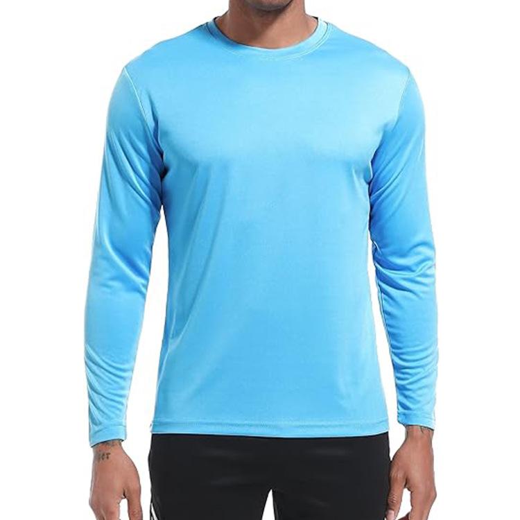 ・カテゴリ: Tシャツ・スタイル: 運動・カジュアル・主な素材: ポリエステル100%・袖丈: 長袖・ネックライン: クルーネック・機能: 速乾・通気性・超軽量・耐摩耗・防風・カラー展開: ホワイト、ブラック、ワインレッド、ダークネイビー、ダークグレー、ライトブルー、ブルー・サイズ展開: S、M、L、XL、XXL