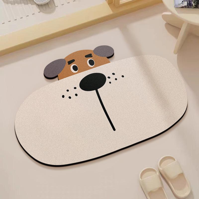 浴室マットかわいいカード地図シリカ...