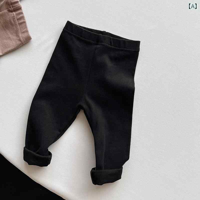キッズ ズボン 男の子 女の子 伸縮性 細脚パンツ 綿素材 中腰 長ズボン 黒 グレー ...