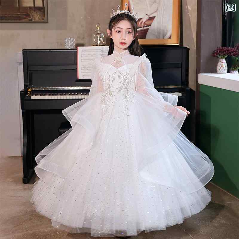 女の子 ドレス 礼服 プリンセス スカート 花嫁 子供 女児 誕生日 演奏会 パーティ...