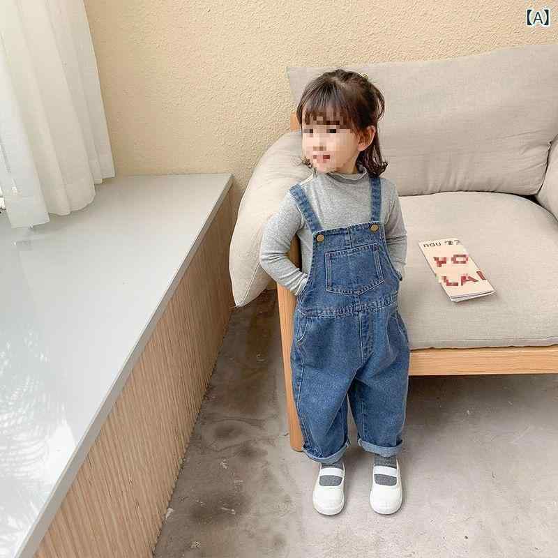 キッズ 背広パンツ 男の子 女の子 春秋 綿 デニム 牛仔 トレンド 軽量 伸縮 コーデ...