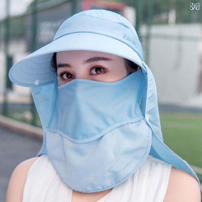 レディース 空頂き 帽子 夏 紫外線カット 電動自転車用 大つば 帽子 折りたたみ可能 首元カバー 取り外し可能 防風 防水 通気性 軽量 ポリエステル 巻き縁 オリジナルデザイン ブルー ベージュ グレー ピンク ネイビー ローズ ブラック バラ柄 調