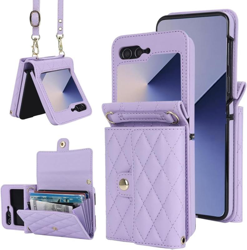 適用galaxy Z Flip6 ケース 純正 五色 人気 高級レザー 全面保護 galaxy Z Flip6 ケース バック一体化 おしゃれ カード入れ emuland-store-10733128 emuland サンプル画像2