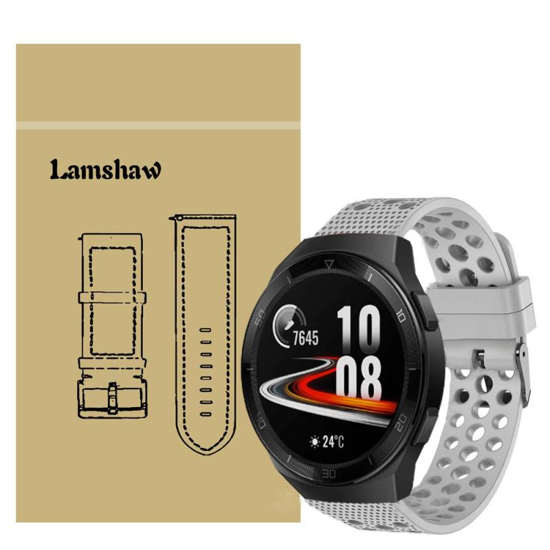 emulandのLamshaw for HUAWEI Watch GT2e バンド, スポーツ シリコン 交換バンド ベルト 対応 HUAWEI Watch GT2e 46mm｜アングル2