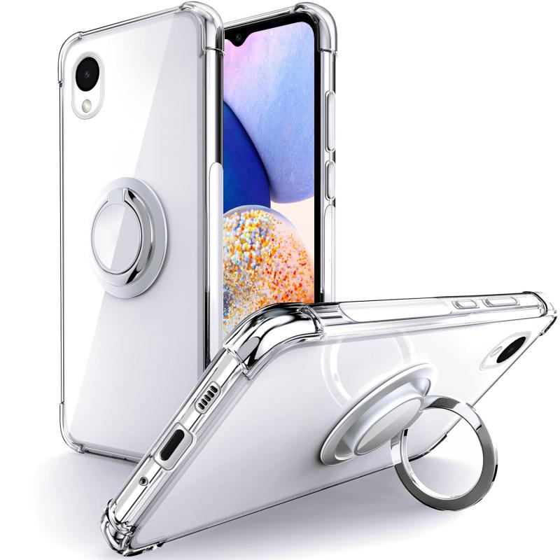 Rockaway Galaxy A23 5G ケース SC-56C SCG18 ケース リング付き クリア すり傷防止 滑り止め スタンド機能 軽量 薄型 耐衝撃 耐久 スマホケース ギャラクシーA23 5G カバー - クリア emuland-store-10404683 emuland パッケージ画像