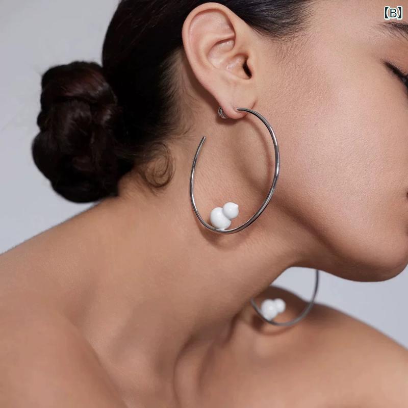 ピアス イヤリング 女性用 シルバー 925銀 電気メッキ加工 ヒョウ柄 葫芦 ラッキー...