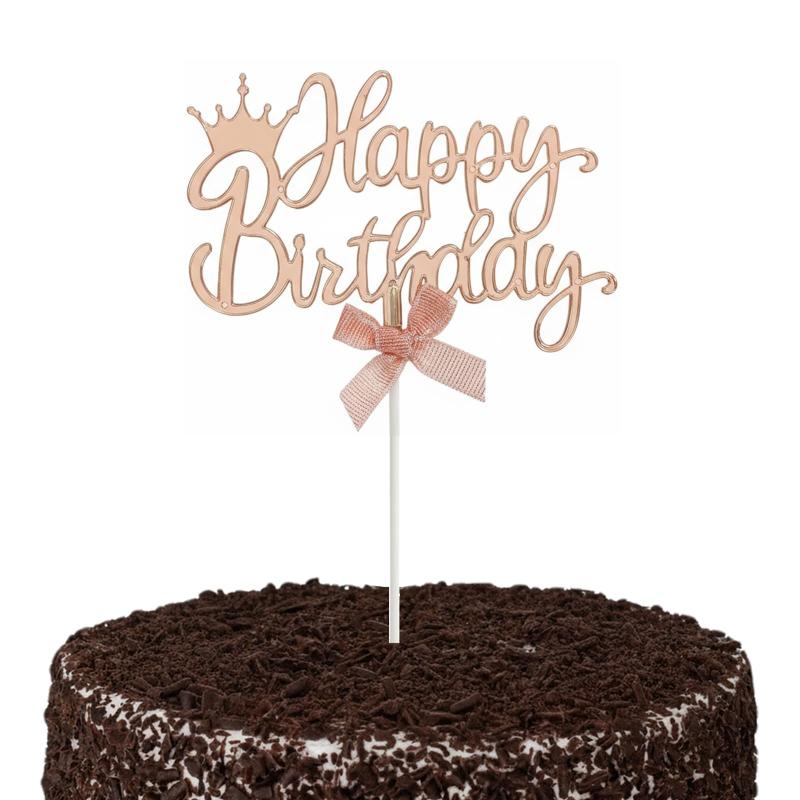 BLOOPIC ケーキトッパー 誕生日 Happy Birthday デコレーションピック ケーキ飾り ...