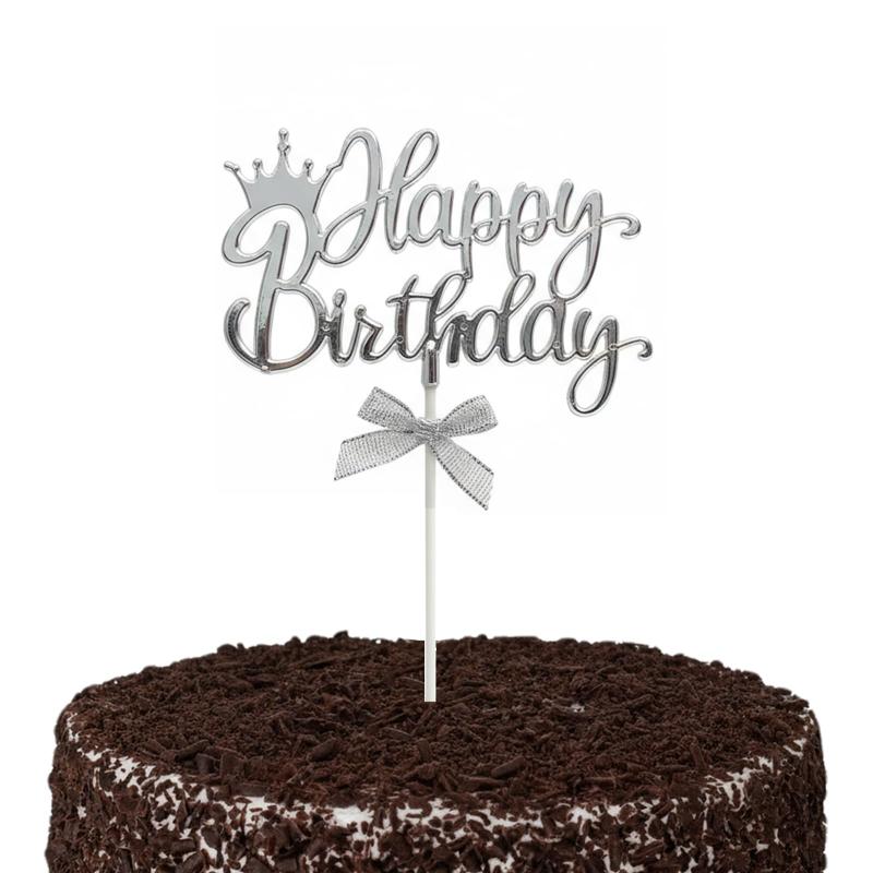 BLOOPIC ケーキトッパー 誕生日 Happy Birthday デコレーションピック ケーキ飾り ...