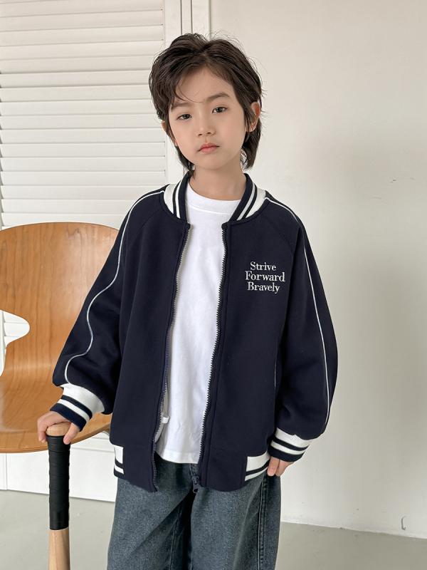 男児用 ジャケット コート トップス 子供服 韓版 トレンド 秋冬 春夏 長袖 立襟 短...