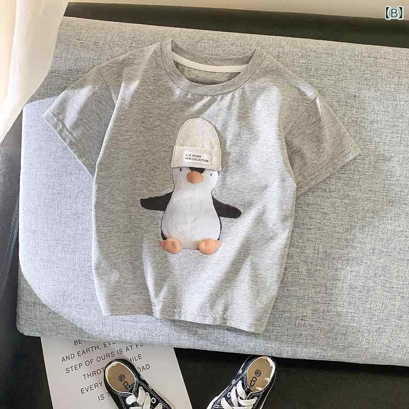 厳選 子供 赤ちゃん 半袖 夏服 男の子 女の子 ins 純綿 t シャツ 中小 子供 上着 ...