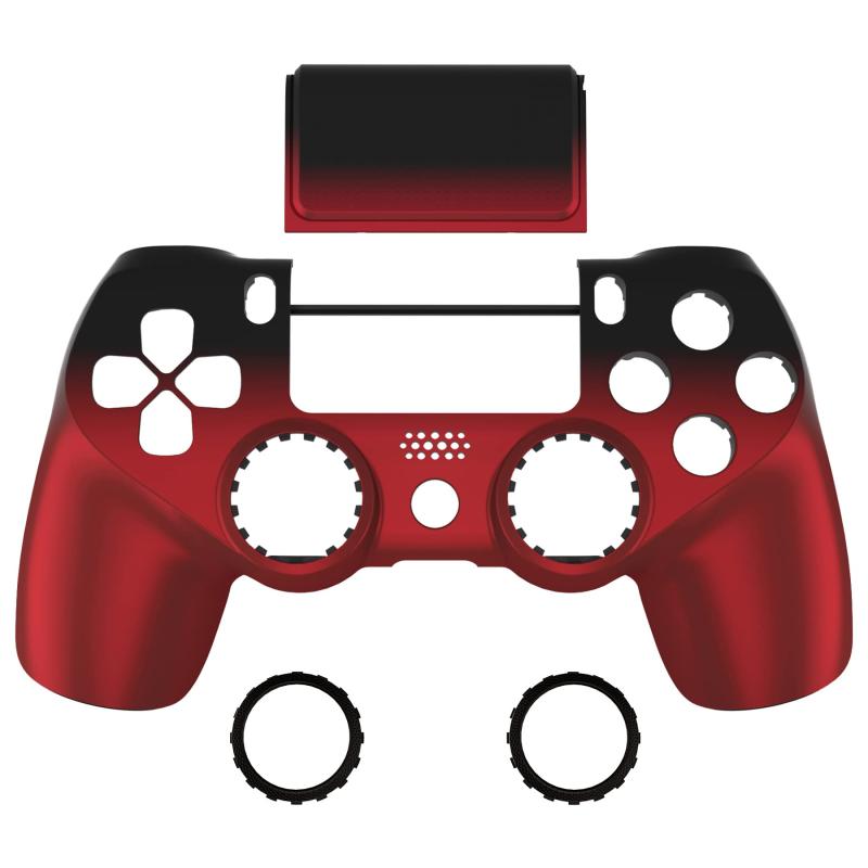 eXtremeRate ps4コントローラーSlim Pro JDM-040/050/055に対応用ピュアカラーGhost交換フェースプレートタッチパッドや再設計したソフトタッチハウジングシェル-コントローラー本体は付属していませ