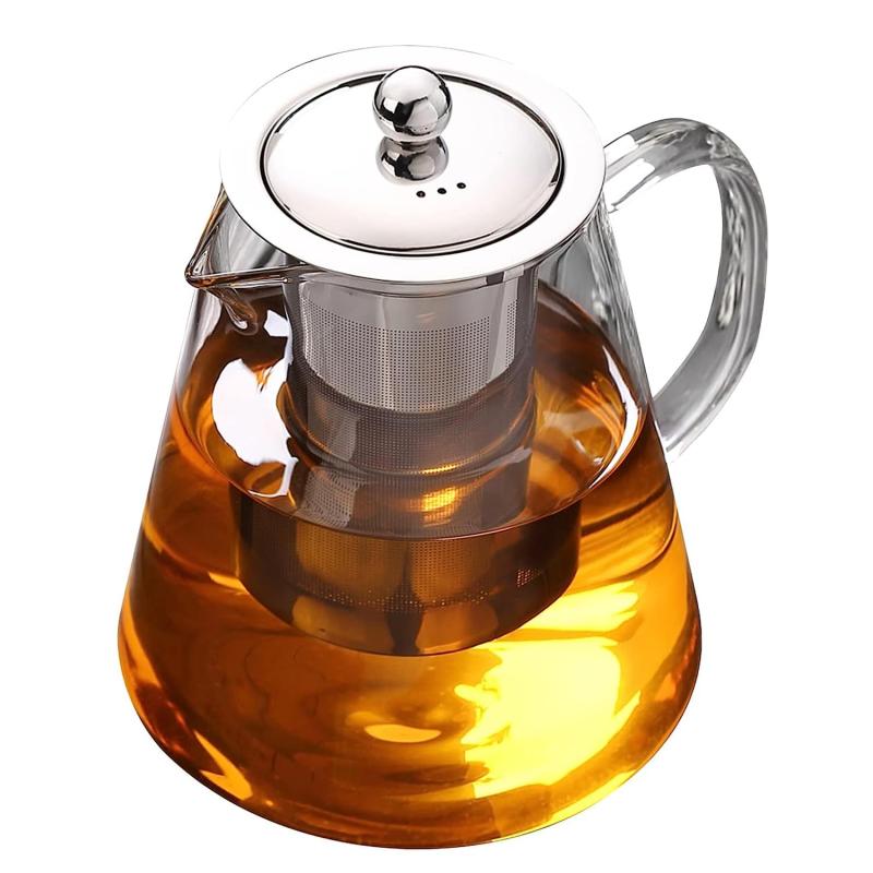POKALOTEA ポカロティー PK4150M ガラスティーポット 大容量 満水容量1500ml ステ...