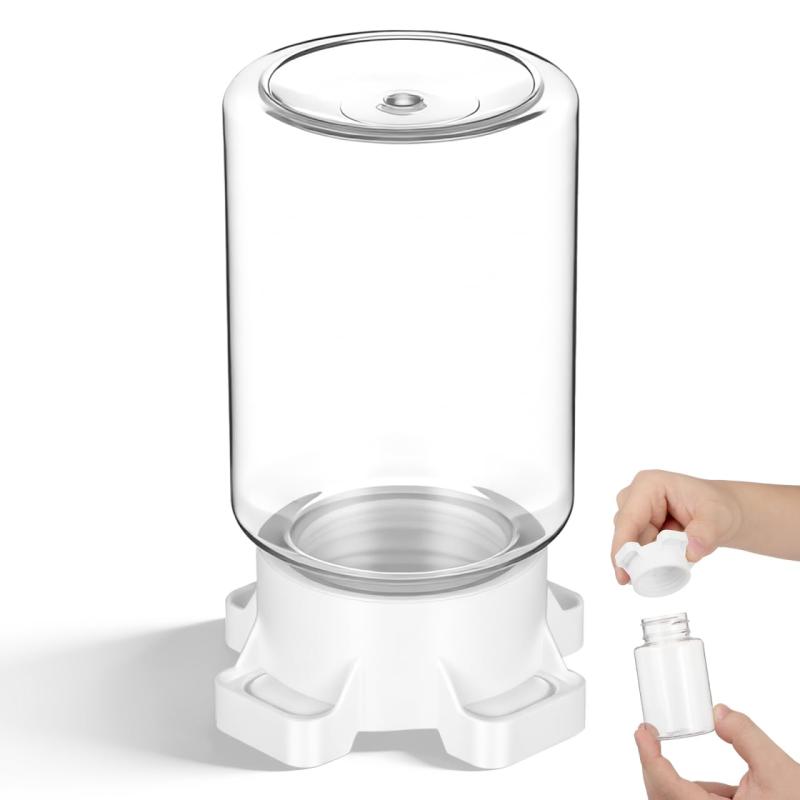 ibasenice アリ 給水器 3d設計給水器 100ml 小型ペット用 多角度給水 4ポート搭載 爬虫類 昆虫向け コオロギ クモ アリ 飼育ケージ アクセサリー