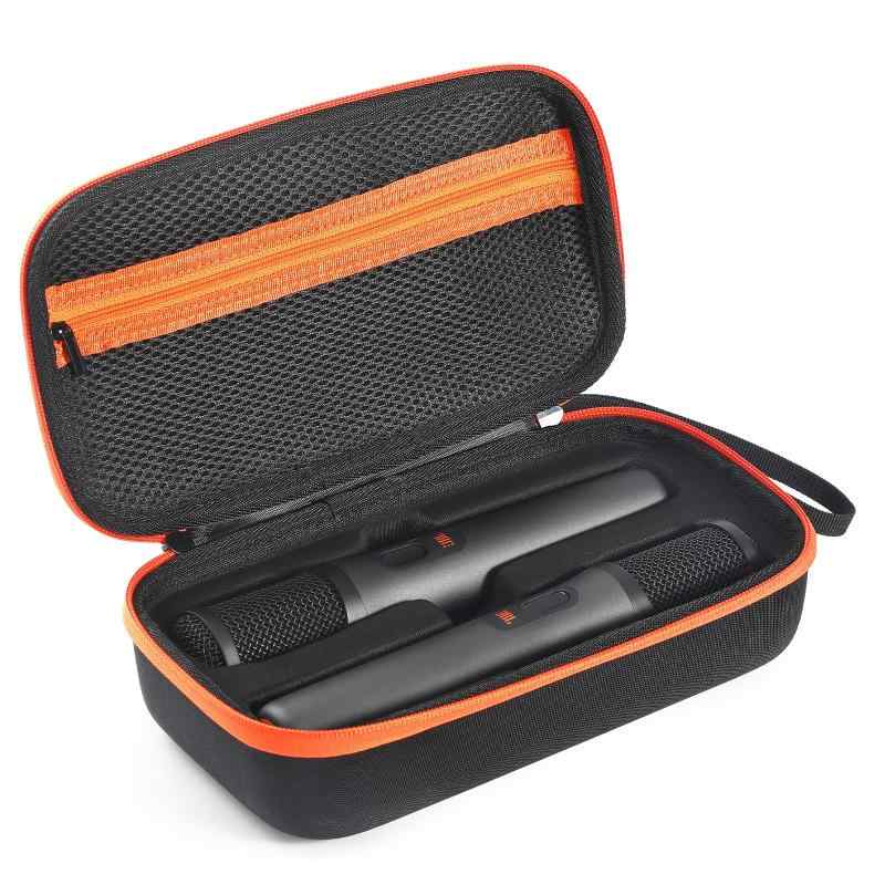 XBERSTAR Microphone Case for JBL Partybox Encore Carrying Case Handheld Dual Mic Travel Case for JBL Partybox Encore Microphone
