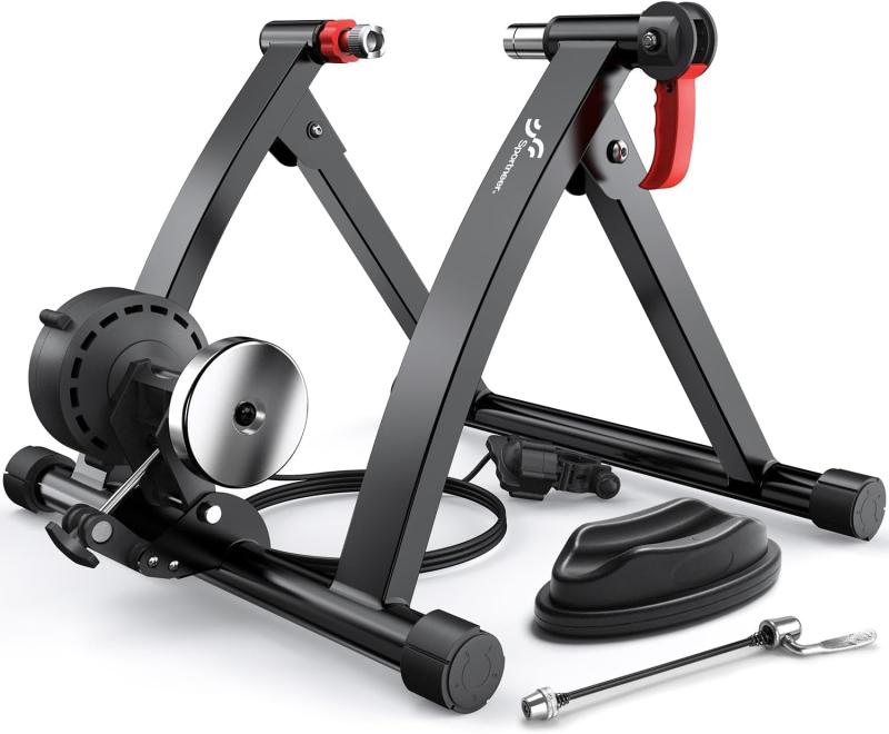 Sportneer 自転車ローラー台 固定ローラー 自転車トレーニング 固定式 6段階負荷調...