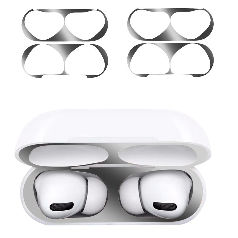UIUIKA AirPods Pro 2 ダストガード エアーポッズプロ(2023/2022/2019)シール金属汚れ防止 プロ AirPods Pro ガードカバー 極薄18K メッキ 埃 ほこり 砂鉄 侵入防止 防塵