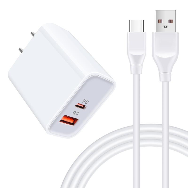 急速充電器 type-c Android充電器 25W/3A Galaxy急速充電器 スマホ充電器 Type-C 急速充電 usb-cケーブル 1.83m/1本 qc3.0アダプター ChrisPow アンドロイド充電器 pdケーブル 携帯充電器 usb