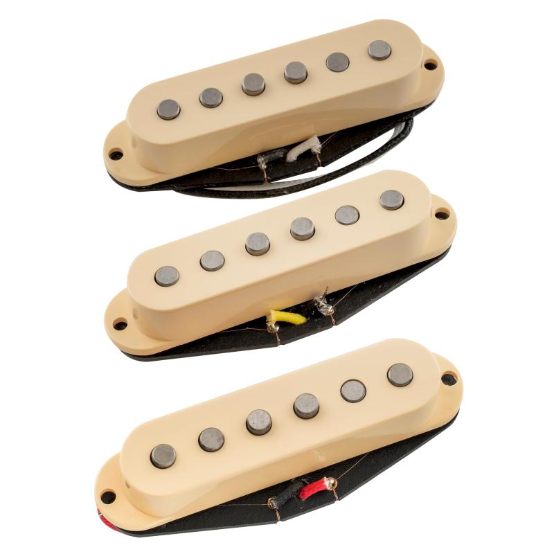 Artec SSA-12 Vintage Staggered アルニコ5 シングルコイルピックアップ ストラトSTエレキギター用 、クリーム
