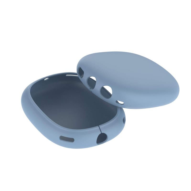 AWINNER ケース AirPods Max対応 耐衝撃 飛散防止 保護フレーム フルカバー AirPods Max用 (シリコンブルー)