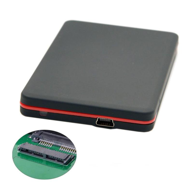 chenyang 1.8インチ Micro SATA SSD - Mini USB 2.0 外付けハードディスクケース エンクロージャボックス ミニUSBデータケーブル付き