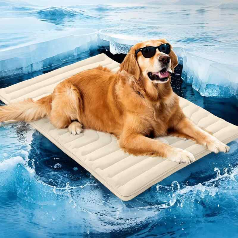 ペットマット 犬用 冷却マット ペット用 冷却パッド 犬用マット 接触冷感 通気性 暑さ対策 涼感 睡眠マット オールシーズン・製品カテゴリ: ペットマット・カラー展開: 灰色, ブルー, ベージュ, グリーン・サイズ展開: S-50*40cm, M-91*58cm, L-122*71cm, XL-150*101cm・対象: 犬・お手入れ方法: 水洗い・機能: 通気性・設置方法: 組立不要・使用シーン: 多用途・対応品種: 大型犬, 迷你犬, 小型犬, 中型犬・付属品: トイレトレイなし