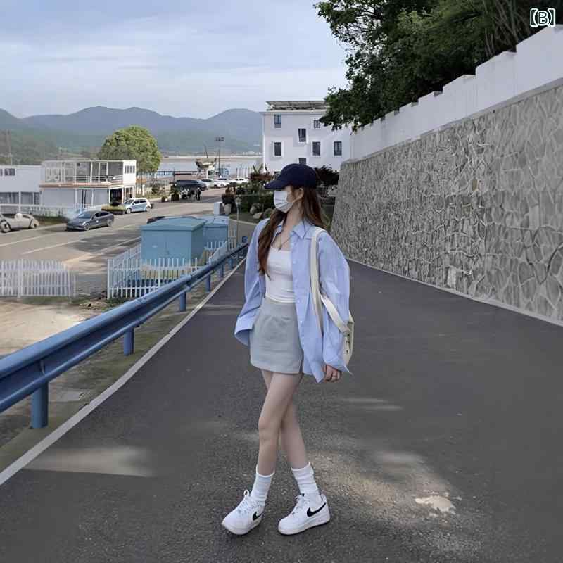 シャツ レディース 春秋 襟付き 長袖 日焼け防止 ゆったり 重ね着 トップス 羽織り...