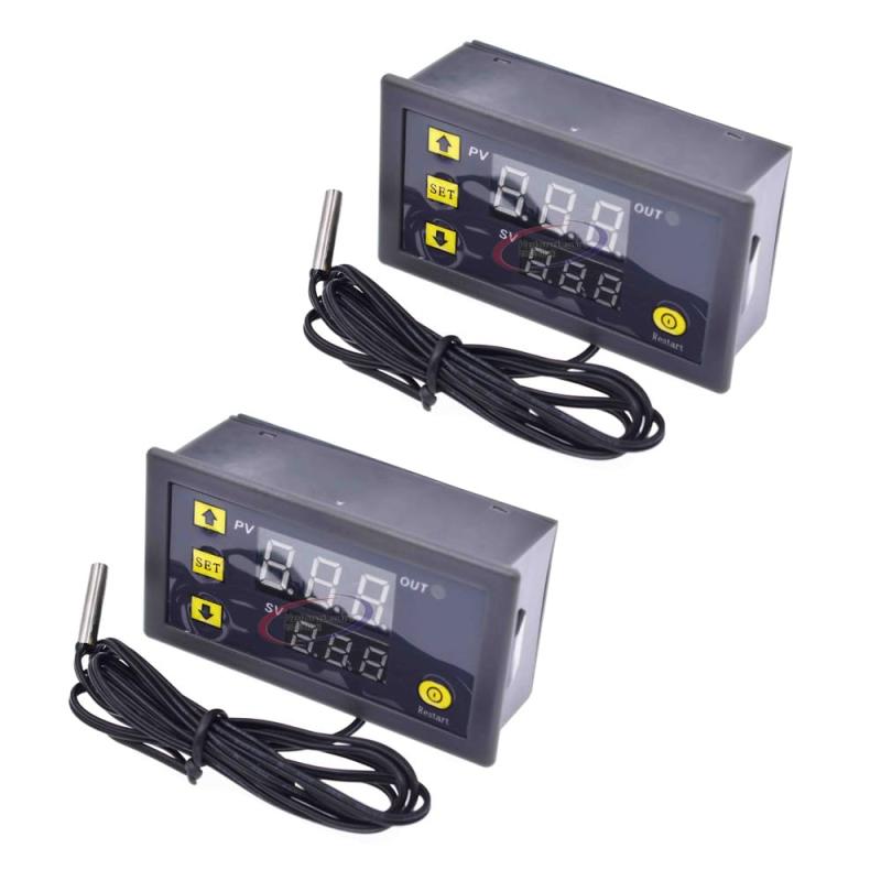 2pcs W3230 temperature controller digital display temperature module switch board